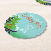 Verse Planten in  tuin Kartonnen Onderzetters (Gekanteld)