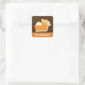 Verse pompoentaart bericht toevoegen sticker (Tas)