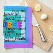 Verse positieve woorden keukenhanddoeken (Quarter Fold)