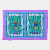 Verse positieve woorden keukenhanddoeken (Horizontaal)