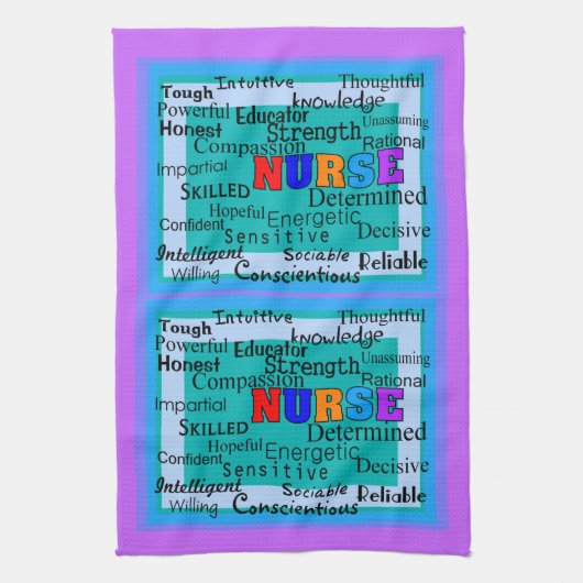 Verse positieve woorden keukenhanddoeken (Verticaal)