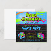 Verse Prince 90s Boombox Class van 2025 Afstuderen Kaart (Voorkant / Achterkant)