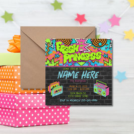 Verse Prinses 90s Boombox Green Kleurrijke Verjaar Kaart