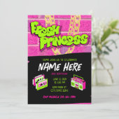 Verse Prinses 90s thema Verjaardag Kaart (Staand voorkant)