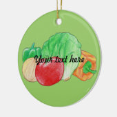 Verse produceerversiering keramisch ornament (Links)