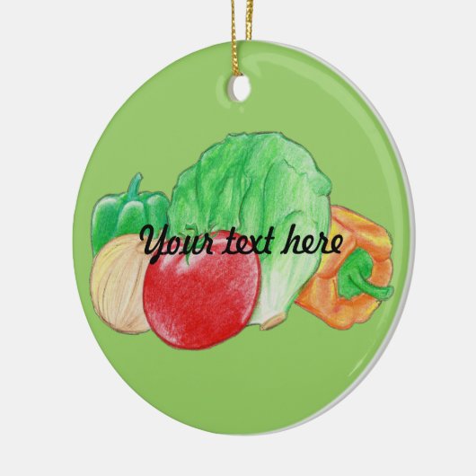 Verse produceerversiering keramisch ornament (Links)