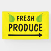 Verse producten banner teken met groene peren logo (Horizontaal)