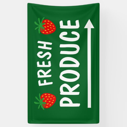 Verse producten banner teken voor homestead markt (Verticaal)