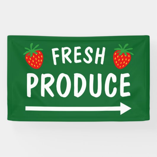 Verse producten banner teken voor homestead markt (Horizontaal)