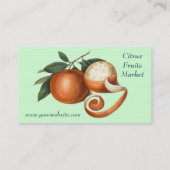 Verse producten boeren markt  stijl visitekaartje (Achterkant)