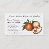 Verse producten boeren markt  stijl visitekaartje (Voorkant)