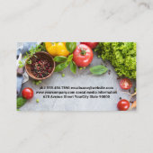 Verse producten en specerijen visitekaartje (Achterkant)