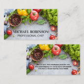 Verse producten en specerijen visitekaartje (Voorkant / Achterkant)