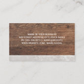 Verse producten | Houttabel Visitekaartje (Achterkant)