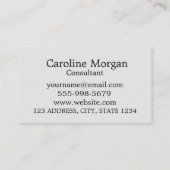 Verse reisagent Design Simple Zee Photo Visitekaartje (Achterkant)