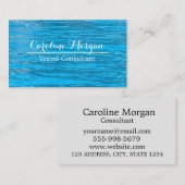 Verse reisagent Design Simple Zee Photo Visitekaartje (Voorkant / Achterkant)
