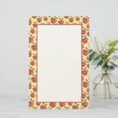 Verse Rode Appel Briefpapier (Staand voorkant)