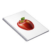 Verse rode appel notitieboek (Rechterzijde)