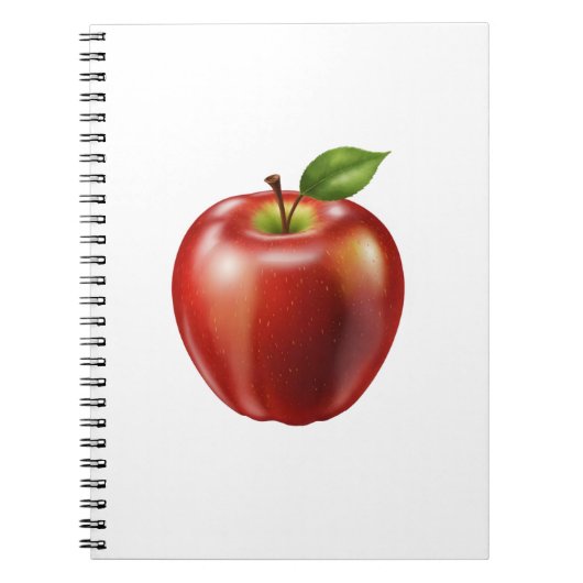 Verse rode appel notitieboek (Voorkant)