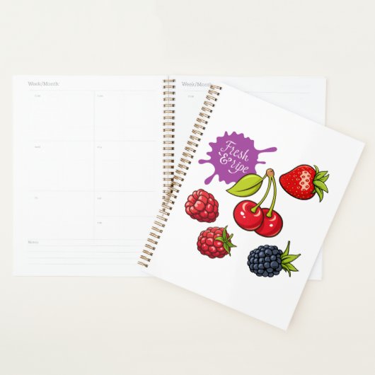 Verse rode bessen en kersen planner (Display)