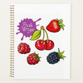Verse rode bessen en kersen planner (Voorkant)