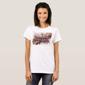 Verse Rode DRINK NU, DENK LATEN Draagbare Kunst T-shirt (Voorkant volledig)
