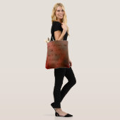Verse rode en goudbijbel tote bag (Op model)