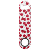 Verse rode kersen thema mooi speed flessenopener (Achterkant)