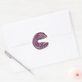 Verse rode kool - paarse koolgroente ronde sticker (Envelop)