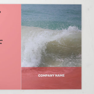 Verse rode & roze moderne transparantie drieluik kaart