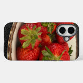 Verse rode sappige aardbeien Case-Mate iPhone case (Achterkant (horizontaal))