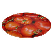 Verse rode tomaten, printplaat snijplank (Hoek)