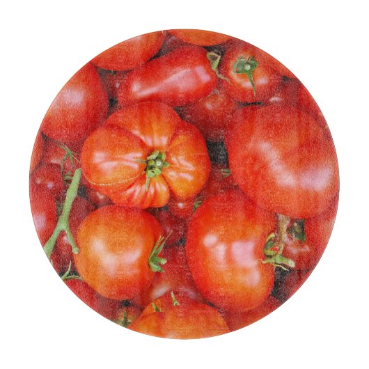 Verse rode tomaten, printplaat snijplank (Voorkant)