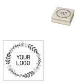 Verse ronde krans op maat met uw bedrijf Logo Rubberstempel (Gestempeld)