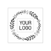 Verse ronde krans op maat met uw bedrijf Logo Rubberstempel (Afrduk)
