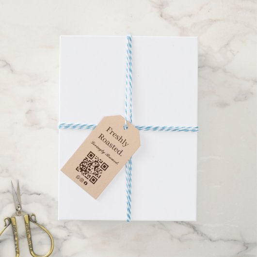Verse Rooster, Liefdevol Gebrouwen Cadeaubijsluite Cadeaulabel (Met Touw)