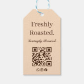 Verse Rooster, Liefdevol Gebrouwen Cadeaubijsluite Cadeaulabel (Voorkant)