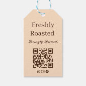 Verse Rooster, Liefdevol Gebrouwen Cadeaubijsluite Cadeaulabel (Achterkant)