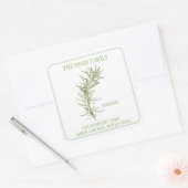 VERSE ROSEMARY Grote Vierkante Adresenvelop Afdich Sticker (Envelop)