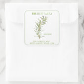 VERSE ROSEMARY Grote Vierkante Adresenvelop Afdich Sticker (Tas)