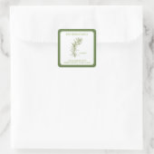 VERSE ROSEMARY Kleine Vierkante Envelope Seals - G Sticker (Tas)