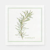 VERSE ROSEMARY Standaard Luncheon Papieren servett Servet (Voorkant)