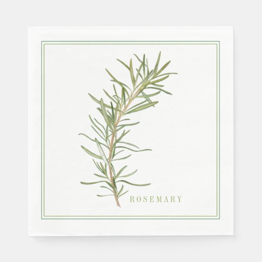 VERSE ROSEMARY Standaard Luncheon Papieren servett Servet (Voorkant)