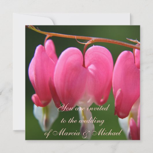 Verse roze bloedend hart kaart (Voorkant)