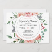 Verse roze bloei Elegant Vrijgezellenfeest Kaart (Voorkant)