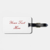 Verse roze kersen op een Mint achtergrond Bagagelabel (Achterkant horizontaal)