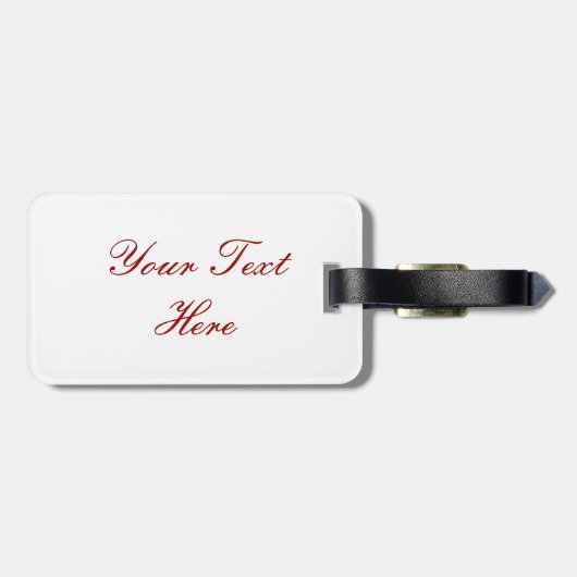 Verse roze kersen op een Mint achtergrond Bagagelabel (Achterkant horizontaal)