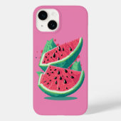 Verse roze watermeloenvrucht Case-Mate iPhone case (Achterkant)