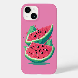 Verse roze watermeloenvrucht Case-Mate iPhone 14 hoesje