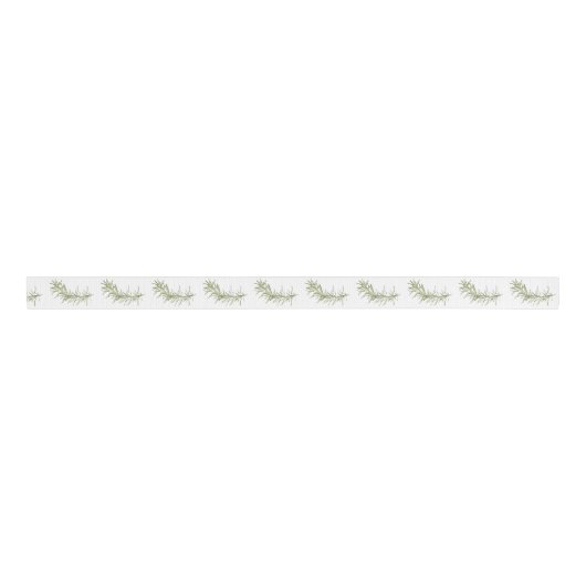 VERSE ROZEMARIJN 1,5" brede grosgrain lint (Voorkant)